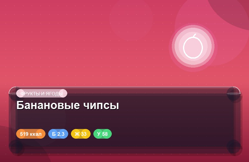 Банановые чипсы