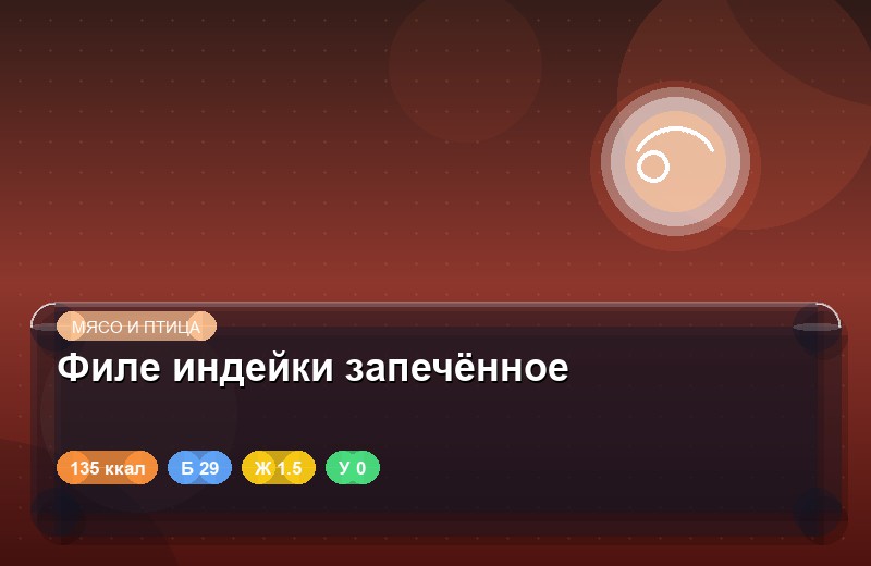 Филе индейки запечённое