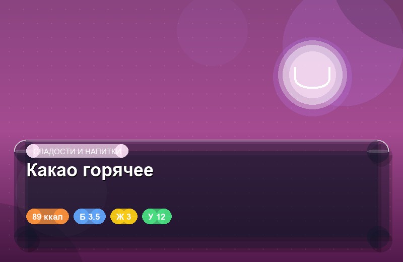 Какао горячее
