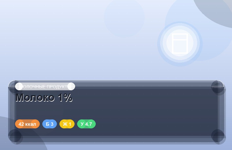 Молоко 1%