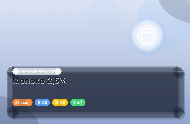 Молоко 2,5%