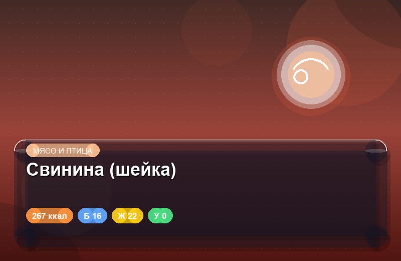 Свинина (шейка)
