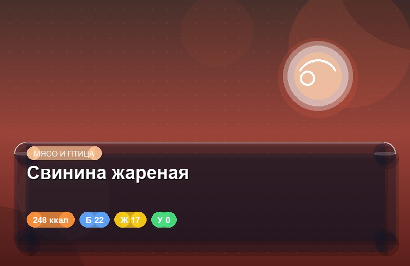 Свинина жареная